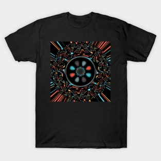 Abstract on black T-Shirt